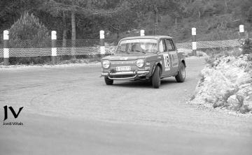 Antonio Zanini-Alberto Chóliz “Tico” (Simca 1000 GT). Rally de les Caves 1971 / Foto: Jordi Viñals